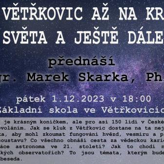 Plakát_přednáška Marka Skarky