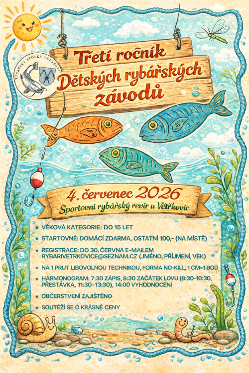 Plakát-Rybářské závody