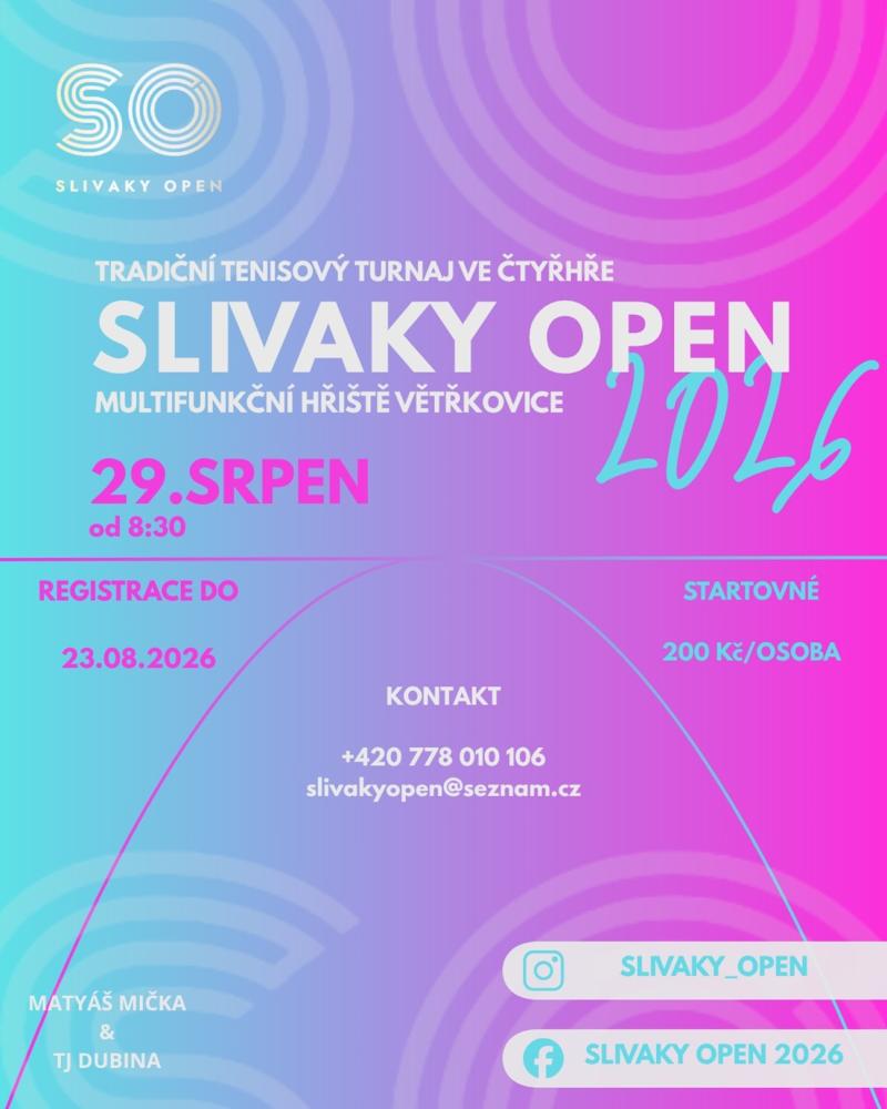 Plakát - Slivaky Open 2026